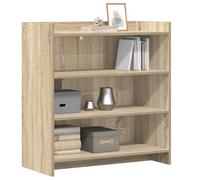 vidaXL Credenza Sonoma in rovere 75 x 36 x 80 cm, legno di ingegneria,