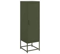 vidaXL Credenza Verde Oliva 36x39x123 cm in Acciaio, mobiletto, Madia, Mobile di conservazione, armadietto, Mobile portaoggetti, portaoggetti