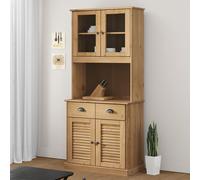 vidaXL Credenza VIGO 78x40x175 cm in Legno Massello di Pino