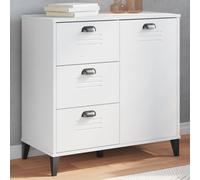 vidaXL Credenza VIKEN Bianca 80x40x80 cm in Legno Multistrato