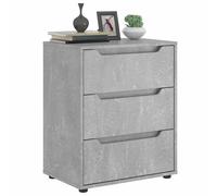vidaXL Credenza VISNES Grigio Cemento 60x40x73 cm in Legno Multistrato