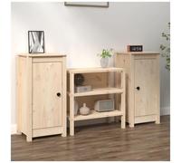 VIDAXL - Credenze 2 pz 39x35x80 cm in Legno Massello di Pino