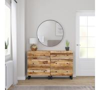 vidaXL Credenze 2 pz 60x33x75 cm in Legno di Mango Grezzo
