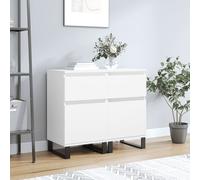 vidaXL Credenze 2 pz Bianche 40x35x70 cm in Legno Multistrato