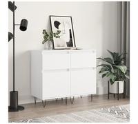 VIDAXL - Credenze 2 Pz Bianche 40x35x70 Cm In Legno Multistrato