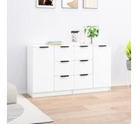 vidaXL Credenze 2 pz Bianche 60x30x70 cm in Legno Multistrato