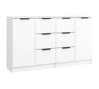 vidaXL Credenze 2 pz Bianche 60x30x70 cm in Legno Multistrato