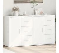 vidaXL Credenze 2 pz Bianche 60x31x70 cm in Legno Multistrato