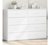 vidaXL Credenze 2 pz Bianche 60x31x84 cm in Legno Multistrato