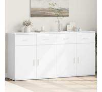 vidaXL Credenze 2 pz Bianche 79x38x80 cm in Legno Multistrato