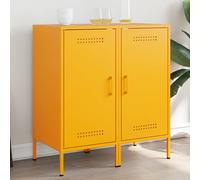 vidaXL Credenze 2 pz Giallo Senape 36x39x79 cm in Acciaio