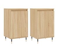 AX Credenza 2 Mobiletti 40x35x70cm Armadietto Rovere Sonoma 2Scomparti 0k 831043
