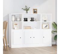 vidaXL Credenze 3 pz Bianche in Legno Multistrato