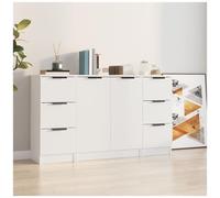 VIDAXL - Credenze 3 Pz Bianco In Legno Multistrato