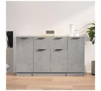 VIDAXL - Credenze 3 Pz Grigio Cemento In Legno Multistrato