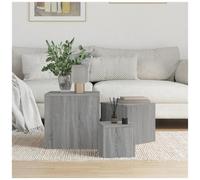 VIDAXL - Credenze 3 Pz Grigio Sonoma In Legno Multistrato