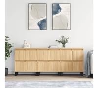 vidaXL Credenze 3 pz Rovere Sonoma in Legno Multistrato