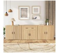 VIDAXL - Credenze 3 Pz Rovere Sonoma In Legno Multistrato