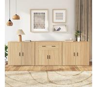 VIDAXL - Credenze 3 Pz Rovere Sonoma In Legno Multistrato