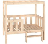 vidaXL Cuccia per Cani 95,5x73,5x90 cm in Legno Massello di Pino