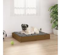 vidaXL Cuccia per Cani Ambrata 61,5x49x9 cm in Legno Massello di Pino