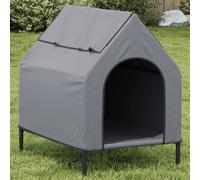 vidaXL Cuccia per Cani Grigio Chiaro in Tessuto Oxford e Acciaio