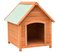 vidaXL Cuccia per Cani in Legno Massello di Pino e Abete 72x85x82 cm