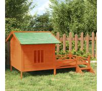 vidaXL Cuccia per Cani Marrone 159x120x88,5 cm Legno Massello di Pino