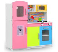 vidaXL Cucina Giocattolo per Bambini in MDF 80x30x85 cm Multicolore