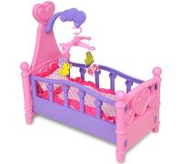 AX 1Cuscino Bambini +3anni Culla Bambole Giocattoli Rosa Viola 48x27x49cm 80117