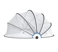 vidaXL Cupola per Piscina Rotonda 406x203 cm PVC
