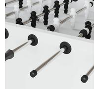 vidaXL Cuscinetti per tavolo da biliardino 10 pcs Nero 3 x 3 x 2,1 cm