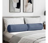 vidaXL Cuscini a rullo 2 pcs Blu Ø 25 x 70 cm Tessuto in Cords