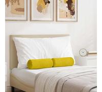 vidaXL Cuscini a rullo 2 pcs Giallo Ø 15 x 40 cm Tessuto in Cords
