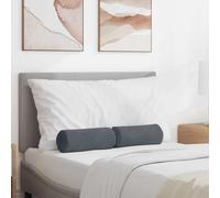 vidaXL Cuscini a rullo 2 pcs Grigio scuro Ø 15 x 40 cm