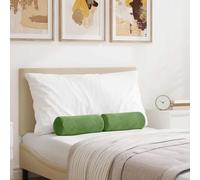 vidaXL Cuscini a rullo 2 pcs Verde chiaro Ø 15 x 40 cm