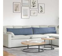 vidaXL Cuscini da Divano 2 pcs Blu 145 x 40 cm Tessuto in Cords