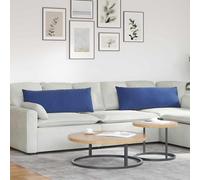 vidaXL Cuscini da Divano 2 pcs Blu Polizia 120 x 40 cm