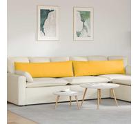 vidaXL Cuscini da Divano 2 pcs Giallo Chiaro 145 x 40 cm