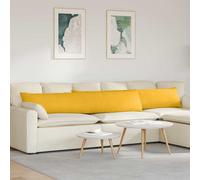 vidaXL Cuscini da Divano 2 pcs Giallo Chiaro 200 x 40 cm