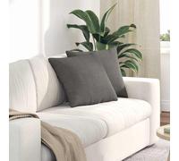 vidaXL Cuscini da Divano 2 pcs Grigio chiaro 45 x 45 cm