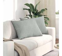 vidaXL Cuscini da Divano 2 pcs Grigio chiaro 70 x 50 cm
