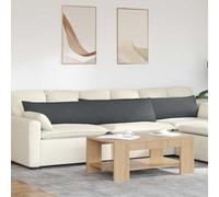 vidaXL Cuscini da Divano 2 pcs Grigio scuro 200 x 40 cm