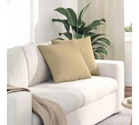 vidaXL Cuscini da Divano 2 pcs Grigio Verde 45 x 45 cm