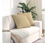 vidaXL Cuscini da Divano 2 pcs Grigio Verde 50 x 50 cm