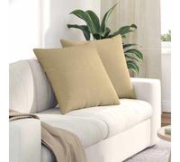 vidaXL Cuscini da Divano 2 pcs Grigio Verde 60 x 60 cm