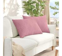 vidaXL Cuscini da Divano 2 pcs Rosa 70 x 50 cm Tessuto in Cords