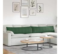 vidaXL Cuscini da Divano 2 pcs Verde Scuro 145 x 40 cm
