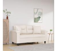 vidaXL Cuscini Decorativi 2 pz beige 40x40 cm in Tessuto Microfibra