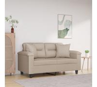 vidaXL Cuscini Decorativi 2 pz crema 40x40 cm in Tessuto Microfibra
